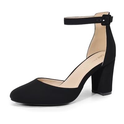 DREAM PAIRS Escarpins Femme Talon Haut – Chaussures Habillées Élégantes avec Bride Cheville Réglable, Confortables pour Mariage, Soirée, Travail,Size 38.5,Noir-Nubuck,DWUMPU2535 - Publicité DREAM PAIRS Escarpins Femme Talon Haut – Chaussures Habillées Élégantes avec Bride Cheville Réglable, Confortables pour Mariage, Soirée, Travail,Size 38.5,Noir-Nubuck,DWUMPU2535 - Publicité