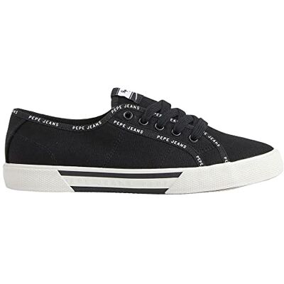 Pepe Jeans Brady Rib Canvas Sneakers Black - Publicité Pepe Jeans Brady Rib Canvas Sneakers Black - Publicité