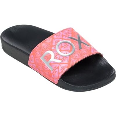 Roxy Fille RG Slippy II Sandale, Black/Red Print, 21 EU - Publicité Roxy Fille RG Slippy II Sandale, Black/Red Print, 21 EU - Publicité