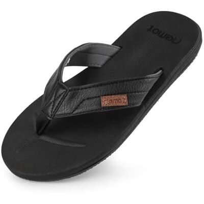 riemot Tongs Homme Sandales de Plage été Claquettes Confortables Légères Antidérapantes Chaussures Piscine Jardin Vacances Outdoor Sports noir EU 46 - Publicité riemot Tongs Homme Sandales de Plage été Claquettes Confortables Légères Antidérapantes Chaussures Piscine Jardin Vacances Outdoor Sports noir EU 46 - Publicité