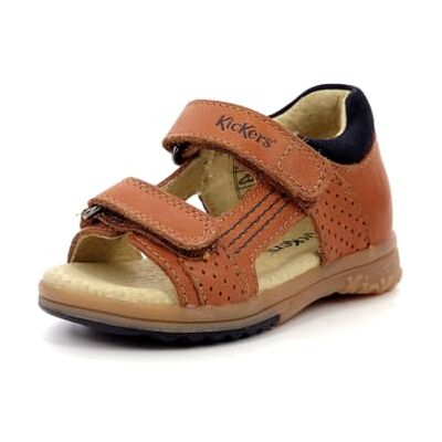 Kickers Plazabi, Sandales Garçon, Camel, 20 - Publicité Kickers Plazabi, Sandales Garçon, Camel, 20 - Publicité