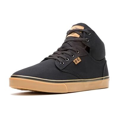 Harley-Davidson Men's Wrenford Black Or Grey Canvas Sneakers D93544 D93545 - Publicité Harley-Davidson Men's Wrenford Black Or Grey Canvas Sneakers D93544 D93545 - Publicité