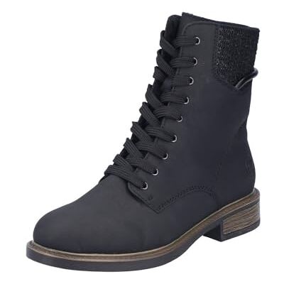 Rieker Femme 71460 Bottes à Lacets, Noir, 40 EU - Publicité Rieker Femme 71460 Bottes à Lacets, Noir, 40 EU - Publicité