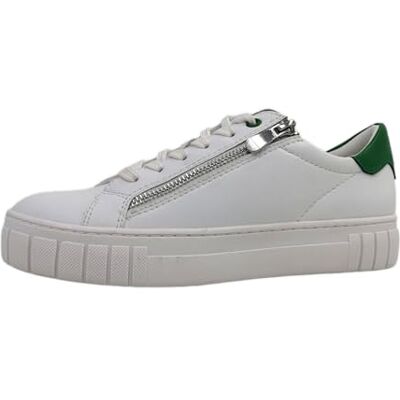 Marco Tozzi Femme Damen, Sneaker, Feel ME Fußbett,Wechselfußbett, weiches Innenfutter, Vegan, Basket, White/Green, 42 EU - Publicité Marco Tozzi Femme Damen, Sneaker, Feel ME Fußbett,Wechselfußbett, weiches Innenfutter, Vegan, Basket, White/Green, 42 EU - Publicité