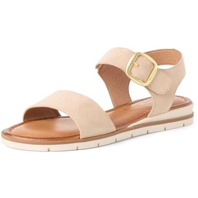 Tamaris sandale femme cuir plate beige 40 EU - Publicité Tamaris sandale femme cuir plate beige 40 EU - Publicité