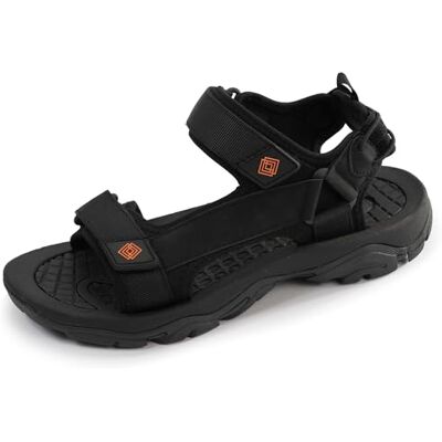 Isotoner Sandales homme sport, semelle confortable et légère, sandale de plage, piscine, randonnée, et faciles a enfiler, 44, noir - Publicité Isotoner Sandales homme sport, semelle confortable et légère, sandale de plage, piscine, randonnée, et faciles a enfiler, 44, noir - Publicité