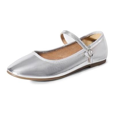 DREAM PAIRS Ballerines Mary Jane Femme Classiques, Chaussures Plates Confortables à Enfiler, Style Élégant et Polyvalent pour Travail et Quotidien,Size 39,Argent-PU,SDFA2441W - Publicité DREAM PAIRS Ballerines Mary Jane Femme Classiques, Chaussures Plates Confortables à Enfiler, Style Élégant et Polyvalent pour Travail et Quotidien,Size 39,Argent-PU,SDFA2441W - Publicité