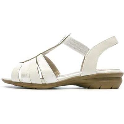 Relife Sandales Blanc Femme Jolivia Blanc 39FR - Publicité Relife Sandales Blanc Femme Jolivia Blanc 39FR - Publicité