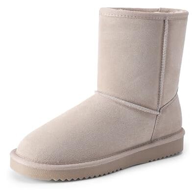 DREAM PAIRS Bottes Femme Daim Véritable Doublure Fausse Fourrure Imperméables Antidérapantes Hiver Chaudes Confort Mémoire de Forme Slip on Classiques - Publicité DREAM PAIRS Bottes Femme Daim Véritable Doublure Fausse Fourrure Imperméables Antidérapantes Hiver Chaudes Confort Mémoire de Forme Slip on Classiques - Publicité