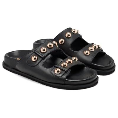 GIOSEPPO Sandales en cuir Taches Wrentham, Noir, 39 EU - Publicité GIOSEPPO Sandales en cuir Taches Wrentham, Noir, 39 EU - Publicité