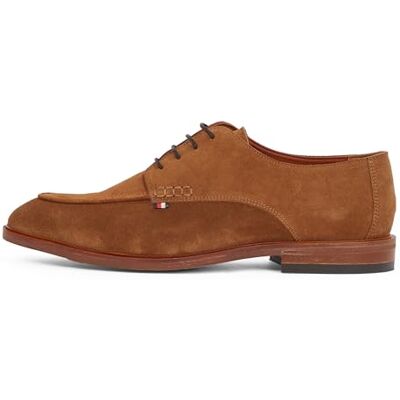 Tommy Hilfiger Chaussures Derby Homme Thunit en Daim, Marron (Coconut Grove), 42 - Publicité Tommy Hilfiger Chaussures Derby Homme Thunit en Daim, Marron (Coconut Grove), 42 - Publicité