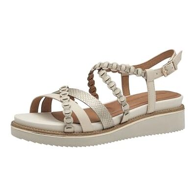 Tamaris Sandales compensées pour femme Ivory, 37 EU, ecru, 37 EU - Publicité Tamaris Sandales compensées pour femme Ivory, 37 EU, ecru, 37 EU - Publicité