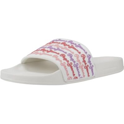 Pepe Jeans Slider Set W, Tongs Femme, Blanc (Off White), 3 - Publicité Pepe Jeans Slider Set W, Tongs Femme, Blanc (Off White), 3 - Publicité