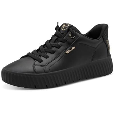 Tamaris Comfort baskets Step In femme cuir plates à enfiler Wide Fit, Black, 38 EU - Publicité Tamaris Comfort baskets Step In femme cuir plates à enfiler Wide Fit, Black, 38 EU - Publicité