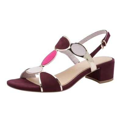 MARCO TOZZI Sandale Femme Semelle intérieure Feel Me Souple végane Sandalettes véganes pour Un Look d’été Parfait, Rouge (Mulberry Comb), 40 EU - Publicité MARCO TOZZI Sandale Femme Semelle intérieure Feel Me Souple végane Sandalettes véganes pour Un Look d’été Parfait, Rouge (Mulberry Comb), 40 EU - Publicité
