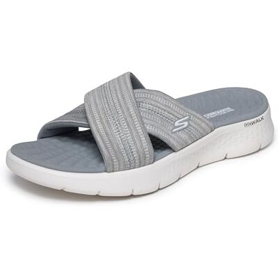 Skechers Sandales Go Walk Flex ImpressiedGo Walk Flex pour femme, Textile gris, 36 EU - Publicité Skechers Sandales Go Walk Flex ImpressiedGo Walk Flex pour femme, Textile gris, 36 EU - Publicité