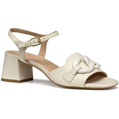 Geox Femme D New ERAKLIA 50 T C Sandale à Talons, Papyrus, 38 EU - Publicité Geox Femme D New ERAKLIA 50 T C Sandale à Talons, Papyrus, 38 EU - Publicité