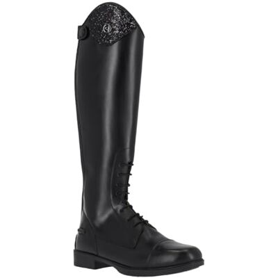 Bottes d'équitation en cuir QHP Romy pour enfants avec design interchangeable Noir Largeur de mollet normale, Noir , Taille 40 - Publicité Bottes d'équitation en cuir QHP Romy pour enfants avec design interchangeable Noir Largeur de mollet normale, Noir , Taille 40 - Publicité