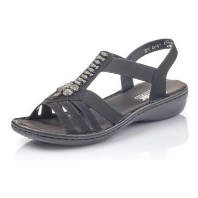 Rieker Femme Sandales 60806, Dame Sandales Fines,Chaussure d'été,Sandale d'été,Confortable,Plate,Noir (Schwarz / 00),40 EU / 6.5 UK - Publicité Rieker Femme Sandales 60806, Dame Sandales Fines,Chaussure d'été,Sandale d'été,Confortable,Plate,Noir (Schwarz / 00),40 EU / 6.5 UK - Publicité