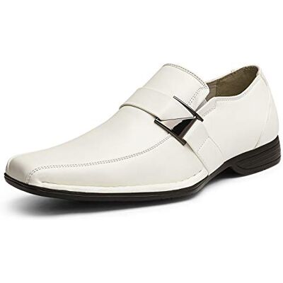 Bruno Marc Mocassins Hommes à Bout Carré Cuir PU Lisse pour Bureau, Mariage et Tenue Décontractée,Size 43.5,Blanc,Giorgio-3 - Publicité Bruno Marc Mocassins Hommes à Bout Carré Cuir PU Lisse pour Bureau, Mariage et Tenue Décontractée,Size 43.5,Blanc,Giorgio-3 - Publicité