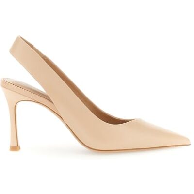 CAFèNOIR Escarpins En Cuir À Décolleté Ouvert À L'arrière, Pour Femme, Couleur Beige, Taille 39 - Publicité CAFèNOIR Escarpins En Cuir À Décolleté Ouvert À L'arrière, Pour Femme, Couleur Beige, Taille 39 - Publicité