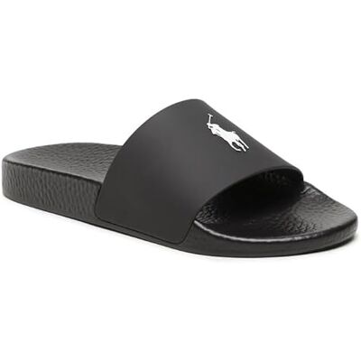 POLO RALPH LAUREN Sandales Polo, Chaussons Homme, Black White Pp, 41 EU - Publicité POLO RALPH LAUREN Sandales Polo, Chaussons Homme, Black White Pp, 41 EU - Publicité