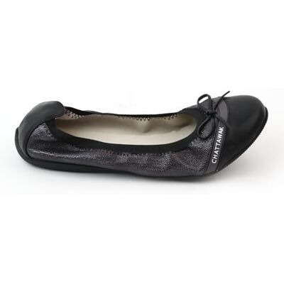 CHATTAWAK Femme Ballerine Caprice Noir, 38 - Publicité CHATTAWAK Femme Ballerine Caprice Noir, 38 - Publicité