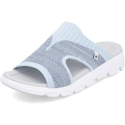 Rieker Mules pour femme V8451, pantoufles pour femme, Bleu 14., 38 EU Étroit - Publicité Rieker Mules pour femme V8451, pantoufles pour femme, Bleu 14., 38 EU Étroit - Publicité