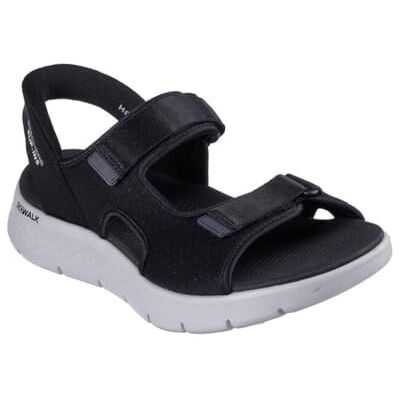 Skechers Homme Go Walk Flex Sandal Easy Entry Slip-In ENTRAINEUSE, Black And Gray Textile, 48 EU - Publicité Skechers Homme Go Walk Flex Sandal Easy Entry Slip-In ENTRAINEUSE, Black And Gray Textile, 48 EU - Publicité