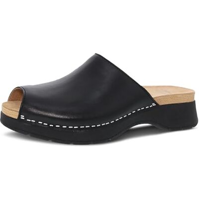 Dansko Ravyn Sandales bout ouvert pour femme Chaussures color es et l gantes avec doublure textile recycl e et dessus en cuir Confort l gendaire tout au long de la journ e, noir, 36.5/37 EU - Publicité Dansko Ravyn Sandales bout ouvert pour femme Chaussures color es et l gantes avec doublure textile recycl e et dessus en cuir Confort l gendaire tout au long de la journ e, noir, 36.5/37 EU - Publicité