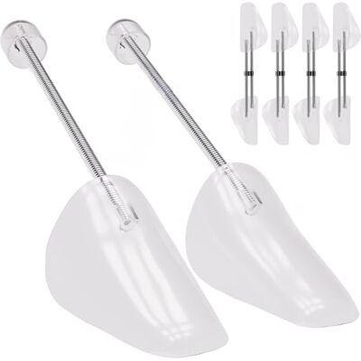 Incutex 4 Paires Embauchoirs de Chaussures tailles variables EU 38-44, Forme Chaussure en Plastique pour Hommes Femmes, Adaptés aux Baskets, Chaussures Plates, Mocassins, Transparent - Publicité Incutex 4 Paires Embauchoirs de Chaussures tailles variables EU 38-44, Forme Chaussure en Plastique pour Hommes Femmes, Adaptés aux Baskets, Chaussures Plates, Mocassins, Transparent - Publicité