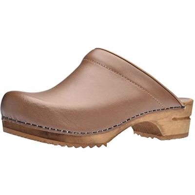 Sanita Lars Sabots Ouverts Produit Original Fabriqué à la Main pour Homme Sabots en Cuir avec Semelle en Bois Semelle Durable Marron 46 EU - Publicité Sanita Lars Sabots Ouverts Produit Original Fabriqué à la Main pour Homme Sabots en Cuir avec Semelle en Bois Semelle Durable Marron 46 EU - Publicité