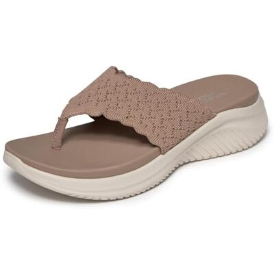 Skechers Sandales Plates Rhythm Waves Ultra Flex 3.0 pour Femme, Moka, 37 EU - Publicité Skechers Sandales Plates Rhythm Waves Ultra Flex 3.0 pour Femme, Moka, 37 EU - Publicité