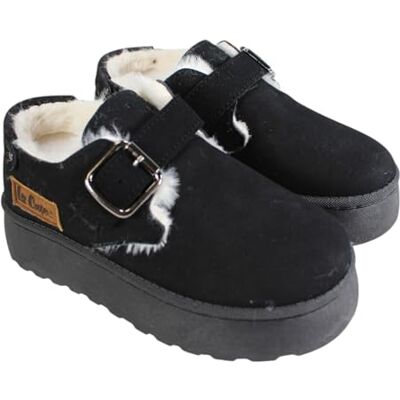 Lee Cooper Bottes Fourrées Fille Bottes Hiver Chaudes PU, PVC Noir 38 - Publicité Lee Cooper Bottes Fourrées Fille Bottes Hiver Chaudes PU, PVC Noir 38 - Publicité