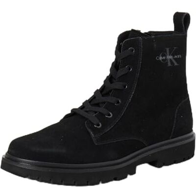 Calvin Klein Jeans EVA BOOT MID LACEUP ICONIC DRESS Bottes Homme, Noir (Triple Black), 46 EU - Publicité Calvin Klein Jeans EVA BOOT MID LACEUP ICONIC DRESS Bottes Homme, Noir (Triple Black), 46 EU - Publicité