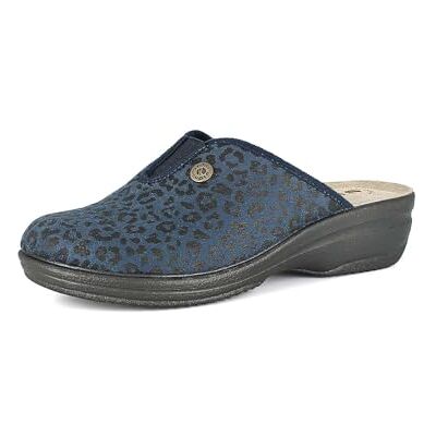 inblu Femme Pantofole Donna Animalier Con Elastico, Plantare in Pelle Imbottito, Suola Poliuretanica Resistente E Leggera Chausson, Bleu, 36 EU - Publicité inblu Femme Pantofole Donna Animalier Con Elastico, Plantare in Pelle Imbottito, Suola Poliuretanica Resistente E Leggera Chausson, Bleu, 36 EU - Publicité