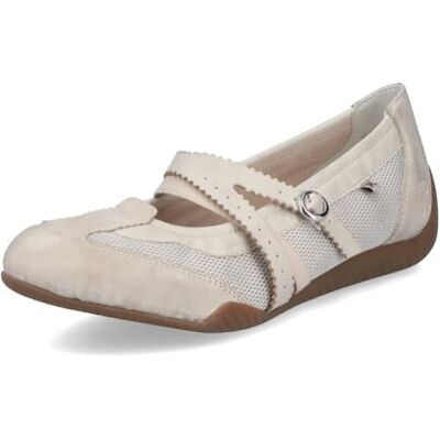 Rieker Ballerines classiques pour femme 41250, semelle plate, Beige 60., 39 EU Schmal - Publicité Rieker Ballerines classiques pour femme 41250, semelle plate, Beige 60., 39 EU Schmal - Publicité