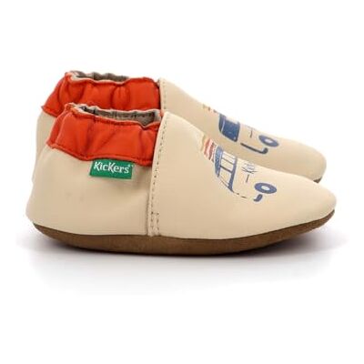Kickers Kickbaby Van, Chaussons Garçon, Beige, 17/18 - Publicité Kickers Kickbaby Van, Chaussons Garçon, Beige, 17/18 - Publicité