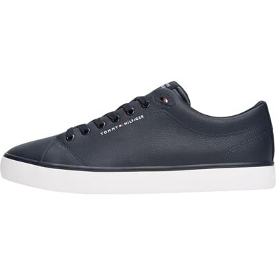 Tommy Hilfiger Baskets Vulcanisées Homme Core Low en Cuir, Bleu (Desert Sky), 42 - Publicité Tommy Hilfiger Baskets Vulcanisées Homme Core Low en Cuir, Bleu (Desert Sky), 42 - Publicité