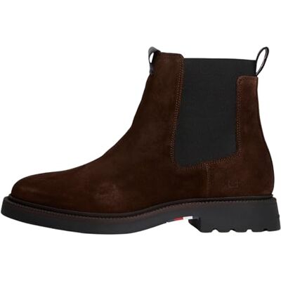 Tommy Hilfiger Bottines Chelsea Homme Comfort en Daim, Marron (Cocoa), 40 - Publicité Tommy Hilfiger Bottines Chelsea Homme Comfort en Daim, Marron (Cocoa), 40 - Publicité