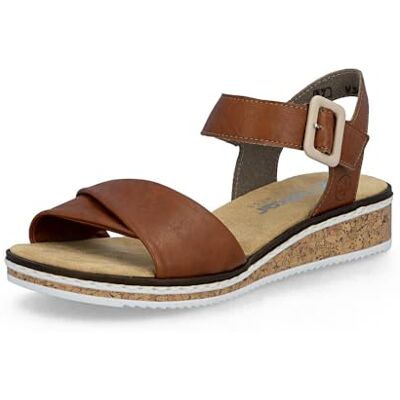 Rieker Sandales classiques pour femme V3691, Marron 22., 38 EU - Publicité Rieker Sandales classiques pour femme V3691, Marron 22., 38 EU - Publicité