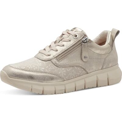 Tamaris Comfort baskets femme plates cuir avec fermeture éclair, Cloudy Gold, 41 EU - Publicité Tamaris Comfort baskets femme plates cuir avec fermeture éclair, Cloudy Gold, 41 EU - Publicité
