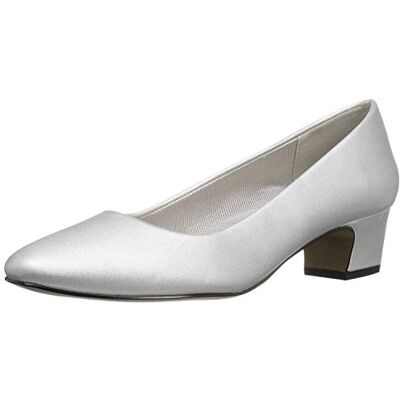Easy Street Femme Escarpins pour, Silver Satin, 39 EU Large - Publicité Easy Street Femme Escarpins pour, Silver Satin, 39 EU Large - Publicité