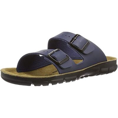 Birkenstock Classic Bilbao Birko-Flor Mules pour Homme Bleu Taille 43 EU - Publicité Birkenstock Classic Bilbao Birko-Flor Mules pour Homme Bleu Taille 43 EU - Publicité
