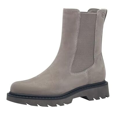 Tamaris Cuir Chelsea pour femme, gris, 38 EU - Publicité Tamaris Cuir Chelsea pour femme, gris, 38 EU - Publicité