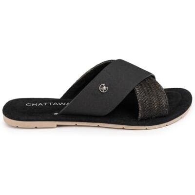 CHATTAWAK Femme Mule, Noir, 38 EU Étroit - Publicité CHATTAWAK Femme Mule, Noir, 38 EU Étroit - Publicité