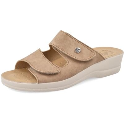 Fly Flot Montappone, Sandales pour Femme en Microfibre, Respirantes, avec Double déchirure réglable, Semelle intérieure en Cuir Glissante, Beige, 40 EU - Publicité Fly Flot Montappone, Sandales pour Femme en Microfibre, Respirantes, avec Double déchirure réglable, Semelle intérieure en Cuir Glissante, Beige, 40 EU - Publicité