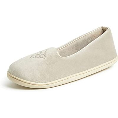 Dearfoams Femme Rebecca Dos fermé Microfibre Chausson, Velours étain, X Large - Publicité Dearfoams Femme Rebecca Dos fermé Microfibre Chausson, Velours étain, X Large - Publicité