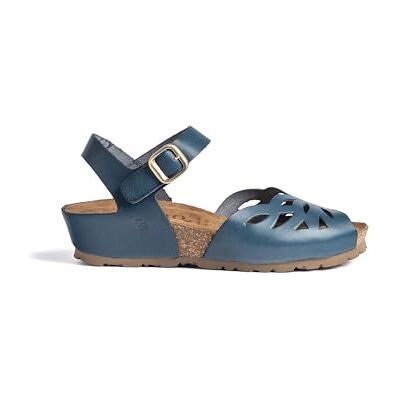 Yokono Sandales compensées Bleues Chaussures Printemps-été Femme Cuir de Vachette 3 cm - Publicité Yokono Sandales compensées Bleues Chaussures Printemps-été Femme Cuir de Vachette 3 cm - Publicité