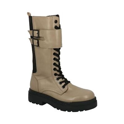 TOM TAILOR Femme Botte mi-Mollet, Gris, 37 EU - Publicité TOM TAILOR Femme Botte mi-Mollet, Gris, 37 EU - Publicité